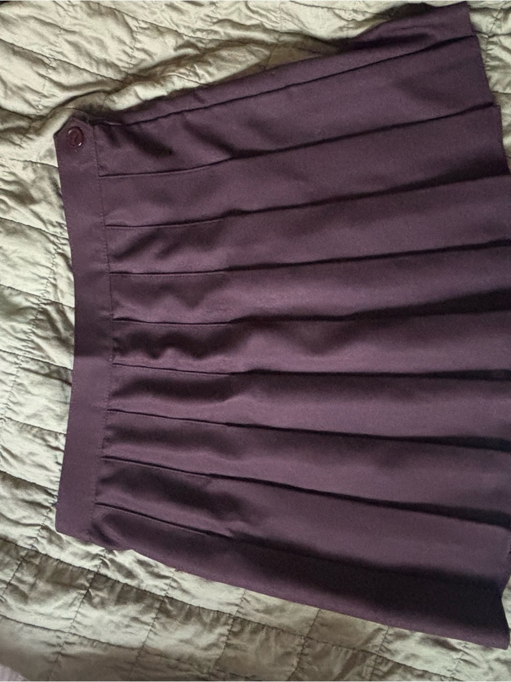 Los Angeles Apparel Brown Pleated Tennis Skirt